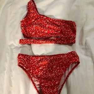 Red Kids Swimsuit
